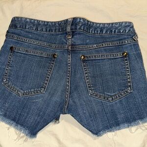 Free People Blue Jean Shorts